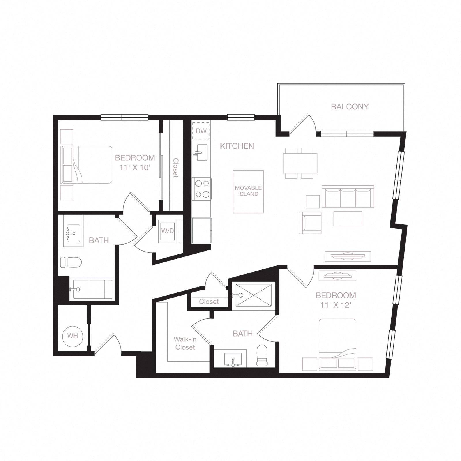 Floor plan layout diagram for B3